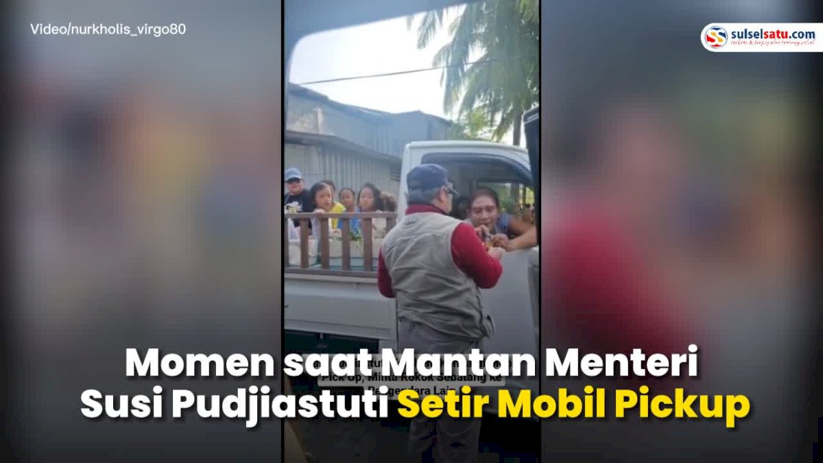 VIDEO: Momen saat Mantan Menteri Susi Pudjiastuti Setir Mobil Pickup: Punya Rokok Gak?