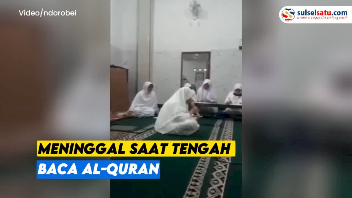 VIDEO: Innalillah, Detik-detik Jemaah Majelis Taklim Meninggal saat Tengah Baca Al-Quran