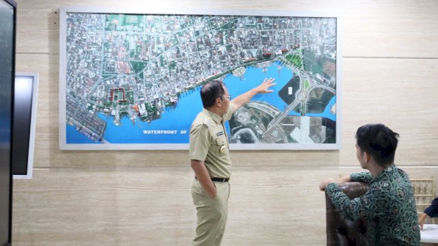 Wali Kota Makassar Danny Pomanto perkenalkan proyek Japparate ke Konsuler Kedutaan Besar Singapura (dokumen: istimewa)