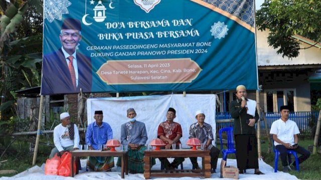 Gerakan Passeddingeng di Kabupaten Bone gelar doa dan buka bersama sekaligus perkenalkan sosok Ganjar Pranowo (dokumen: istimewa)