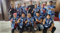 Nurdin Halid dan Kader AMPI Sulsel Sambut Menpora Dito Ariotedjo