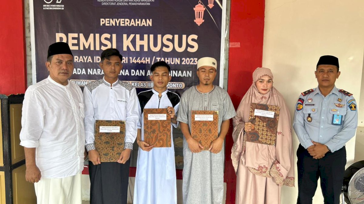 194 Napi di Rutan Kelas II B Jeneponto Terima Remisi Khusus Idul Fitri