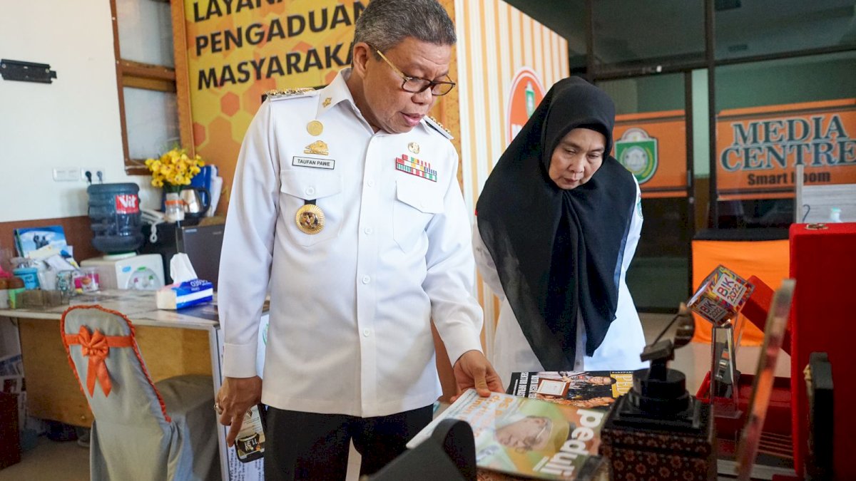 Taufan Pawe Pantau Kehadiran ASN Pemkot Parepare Pasca Libur Lebaran Idul Fitri