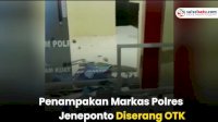 VIDEO: Penampakan Markas Polres Jeneponto Pasca Diserang OTK