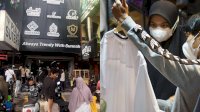 Jelang Lebaran Idul Fitri, Warga Mulai Padati Toko Pakaian Busana Muslim di Makassar