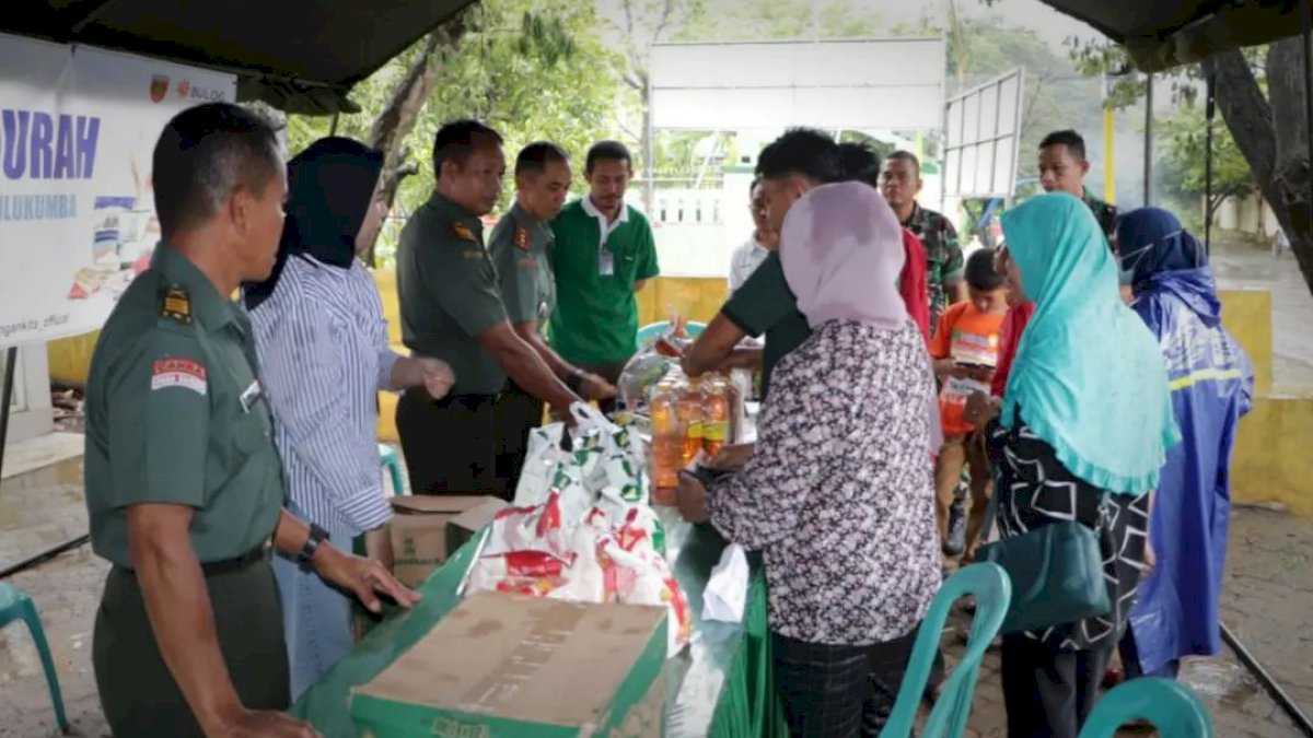 Kodim 1425 Jeneponto Gelar Bazar Ramadhan Dan Sediakan Sembako Murah