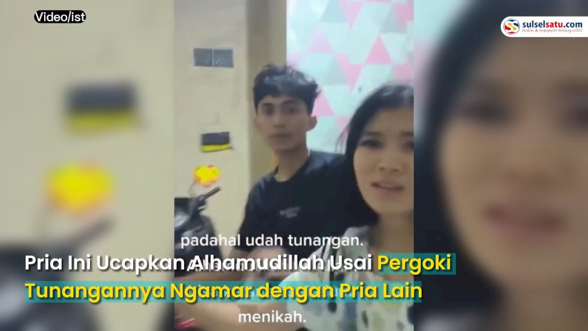 VIDEO: Pria Ini Ucapkan Alhamdulillah Usai Pergoki Tunangannya Ngamar dengan Pria Lain