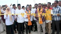 Muhammad Fauzi Resmikan Jembatan Beringin Jaya, Bupati Indah: Hubungkan Lima Kecamatan Lutra