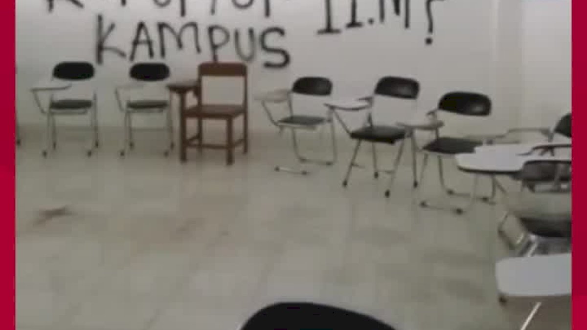 VIDEO: Aksi Vandalisme di Salah Satu Kampus di Parepare
