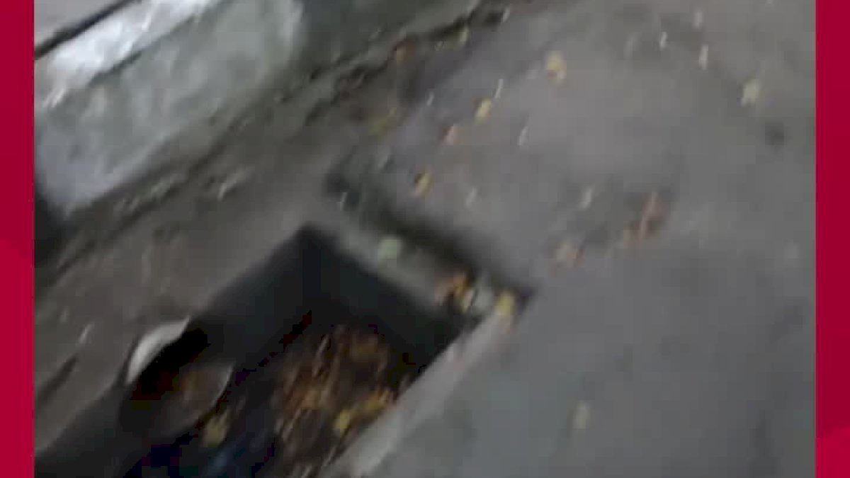 VIDEO: Penampakan Lubang Drainase Tanpa Penutup di Jalan Hertasning Makassar