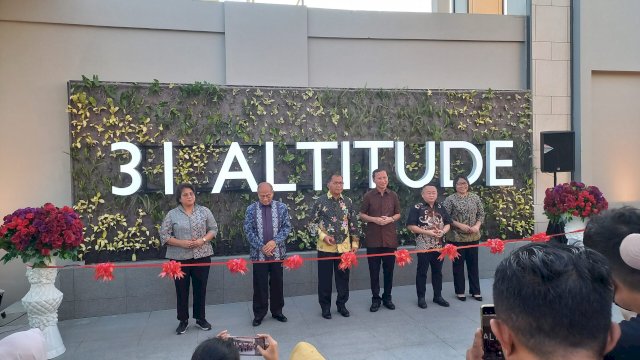 Pembukaan rooftop 31 Altitude di 31 Sudirman Suite (Sri Wahyu Diastuti / Sulselsatu.com)
