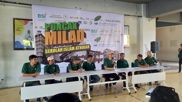 Press conference milad ke-39 Sekolah Islam Athirah (Sri Wahyu Diastuti / Sulselsatu.com)