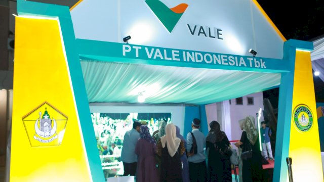 Booth PT Vale di Haul Guru Tua ke-55 tahun yang berkolaborasi bersama Alkhairaat (dokumen: istimewa)