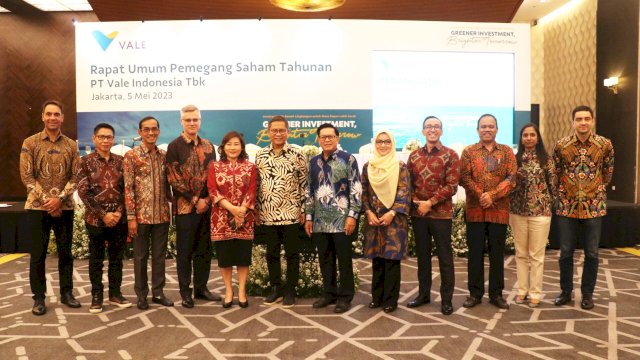 Foto bersama BOD dan BOC PT Vale usai RUPST (dokumen: istimewa)