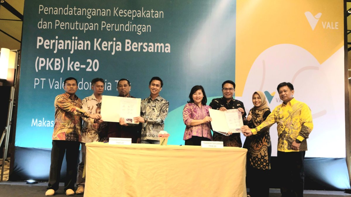 Penandatanganan PKB ke-20, Kadisnakertrans Sulsel Sebut Harmonisasi Pemerintah dan PT Vale Luar Biasa