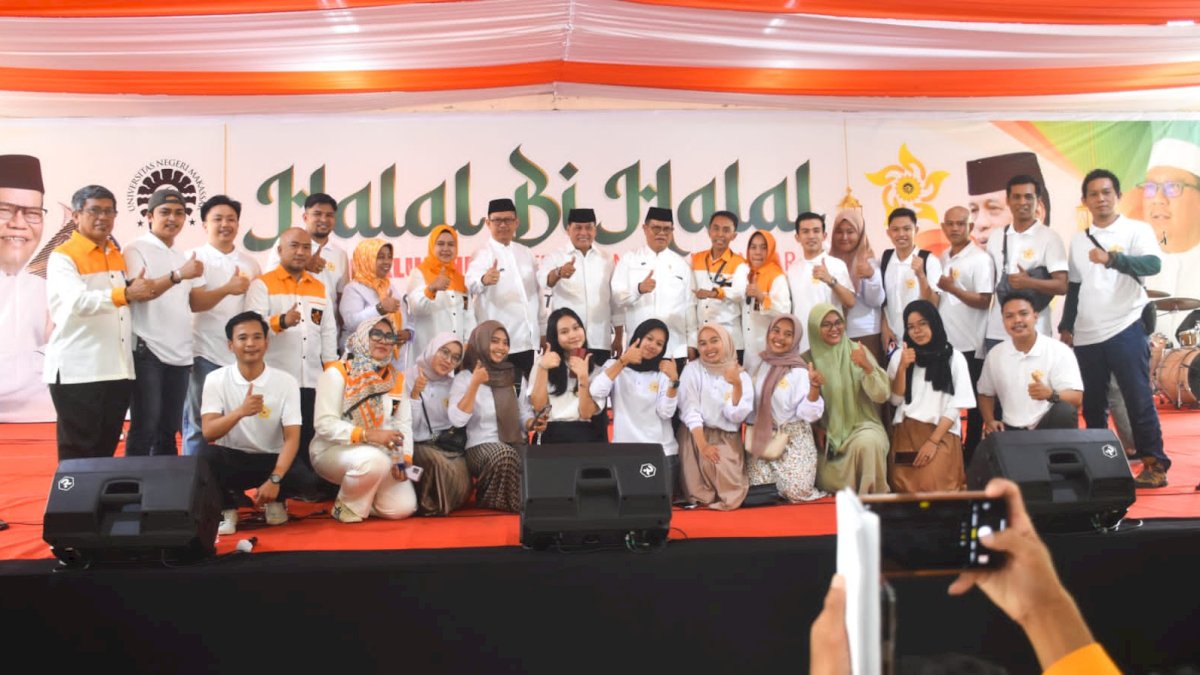 Halal Bi Halal IKA UNM, Nurdin Halid Bagi-bagi Umrah Gartis