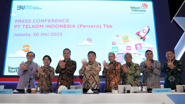 Press conference Telkom Indonesia di Jakarta (Foto: Istimewa)