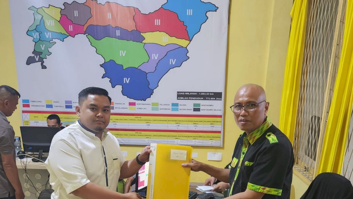 Resmi Daftar Bacaleg Golkar, Hasnan Hasbi Siap Jadi Abdi Masyarakat Gowa