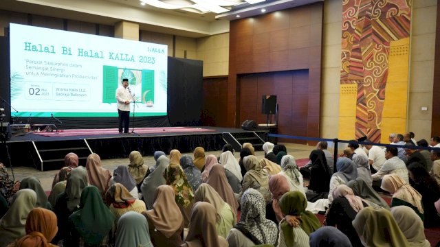 Halalbihalal Kalla di Saoraja Ballroom (dokumen: istimewa)