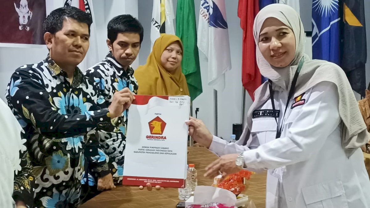 Ipar Amran Sulaiman Perkuat Gerindra Pangkep, Ini Daftar Bacalegnya