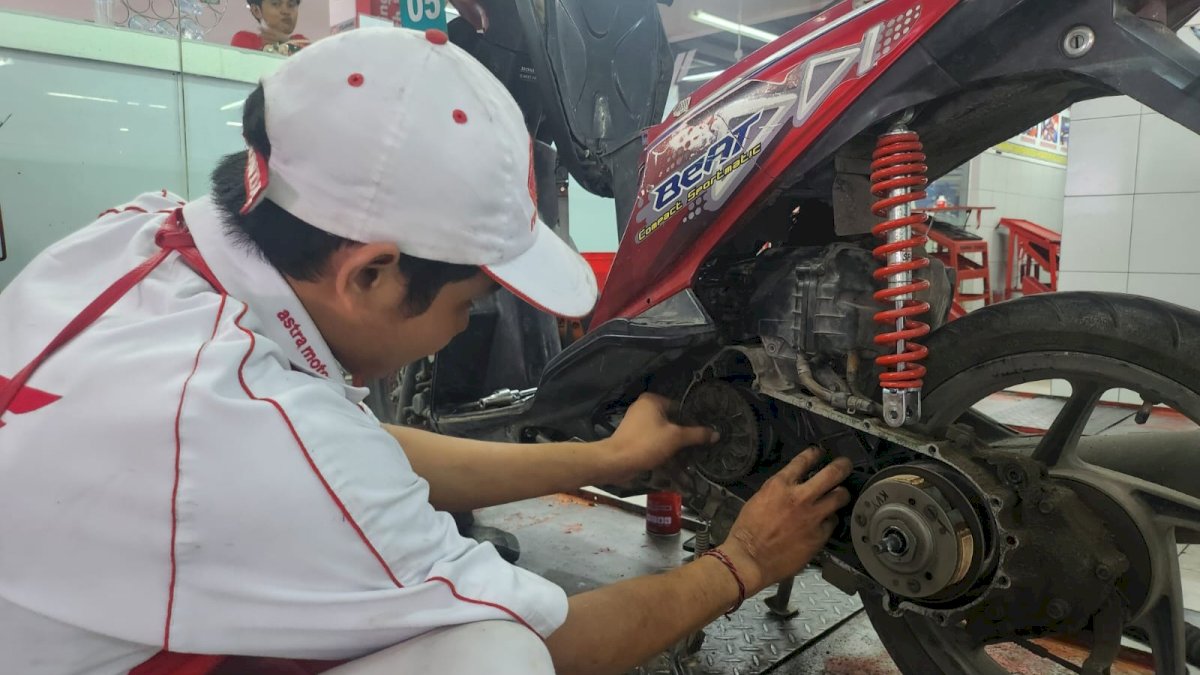 Simak Tips Astra Motor Sulsel Merawat V-Belt Motor Matik Honda