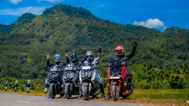Touring bikers Xmax eksplorasi Pulau Sulawesi (Foto: Istimewa)