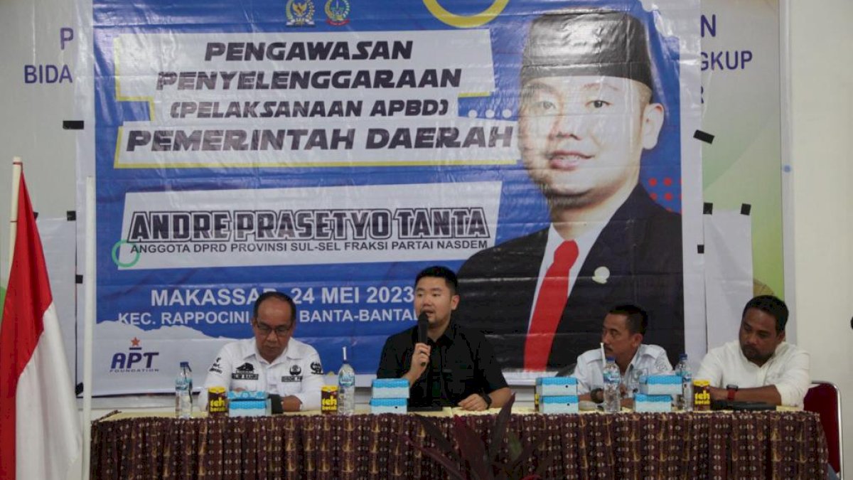 Legislator NasDem Andre Tanta Tinjau Kondisi Sarana Prasarana SMKN 6 Makassar