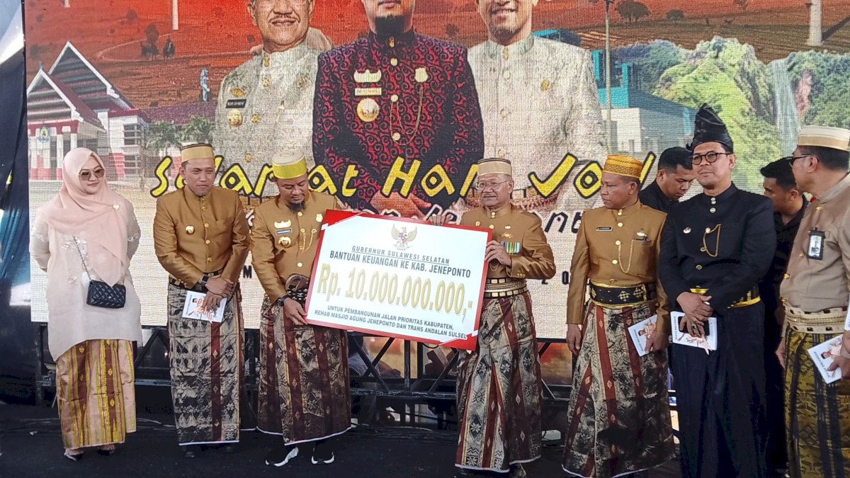 Peringati HUT Jeneponto ke-160, Bupati Iksan “Pamit” dan Sebut Angka Kemiskinan Menurun