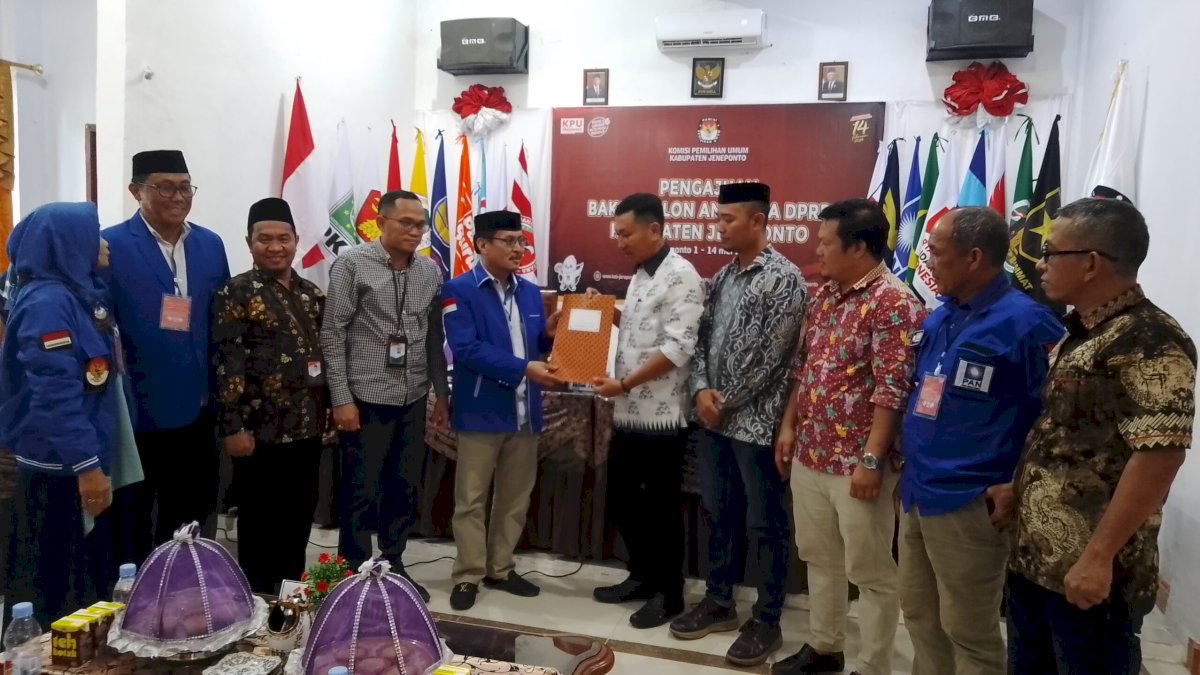 Usai Mendaftar ke KPU dan Diterima, PAN Jeneponto Optimis Menangkan Pemilu 2024