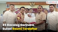 VIDEO: 85 Bacaleg Gerindra Sulsel Resmi Terdaftar di KPU