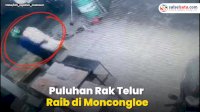 VIDEO: Puluhan Rak Telur Raib di Moncongloe, Pelaku Berhasil Kabur dengan Motor