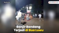 VIDEO: Banjir Bandang Terjadi di Bua Luwu