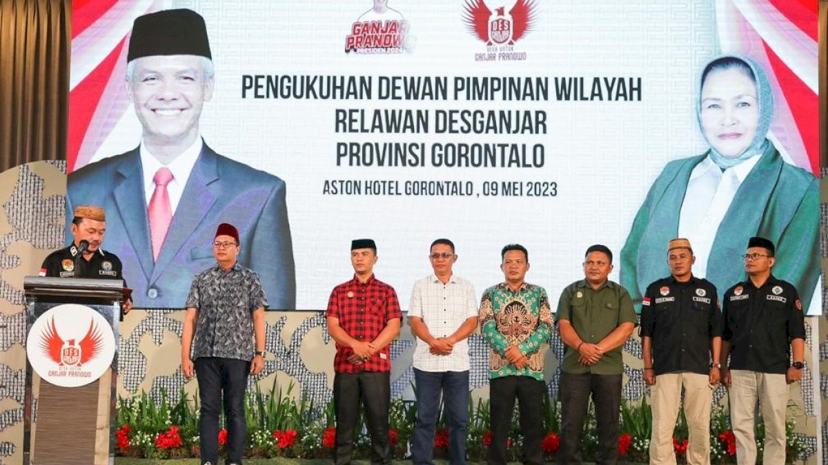 Des Ganjar Gorontalo Resmi Dikukuhkan, Siap Dukung Penuh Ganjar Pranowo