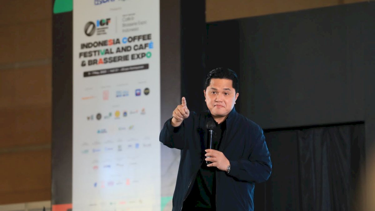 Erick Thohir Buka BRI dan Pegadaian ICF 2023, BUMN Terbukti Jadi Solusi Ekosistem Kopi Nasional