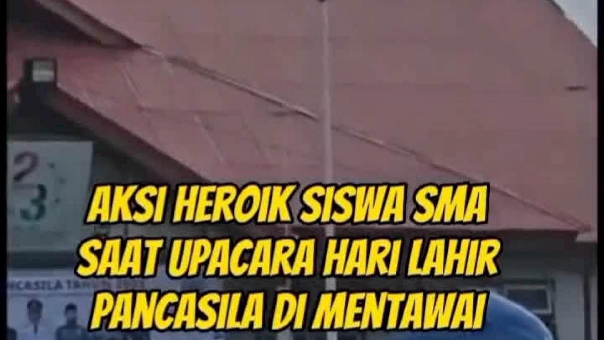 VIDEO: Siswa SMA di Mentawai Jadi Pahlawan di Upacara Hari Lahir Pancasila
