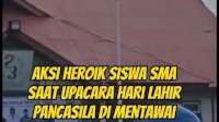 VIDEO: Siswa SMA di Mentawai Jadi Pahlawan di Upacara Hari Lahir Pancasila