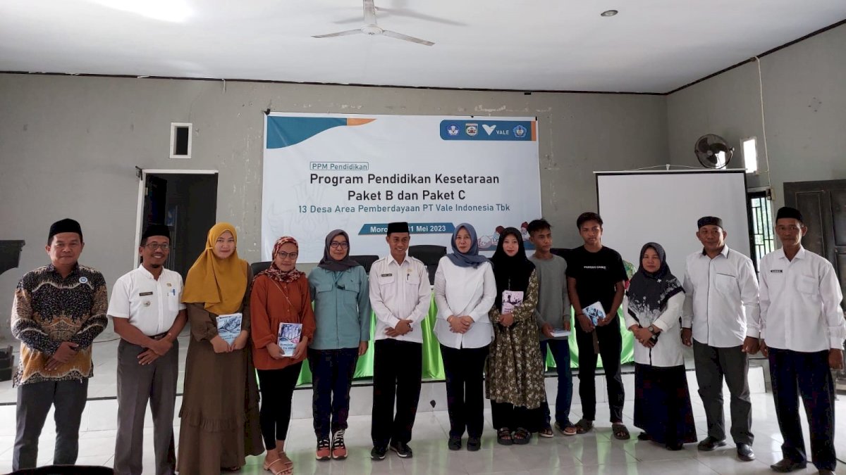 PT Vale Tingkatkan Mutu Pendidikan dengan Launching Program Pendidikan Kesetaraan di Blok Morowali