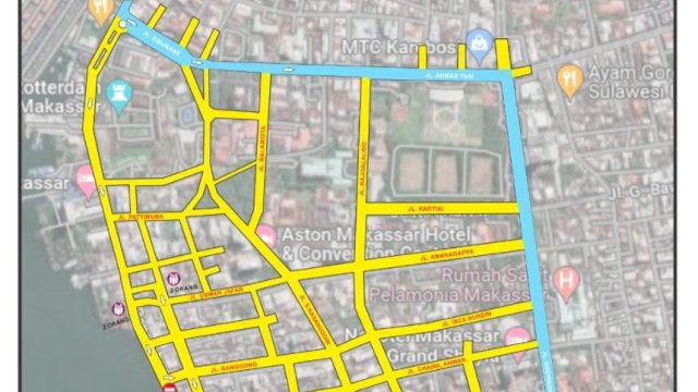 Rekayasa lalu lintas saat event MNEK 2023 berlangsung (Foto: Istimewa)