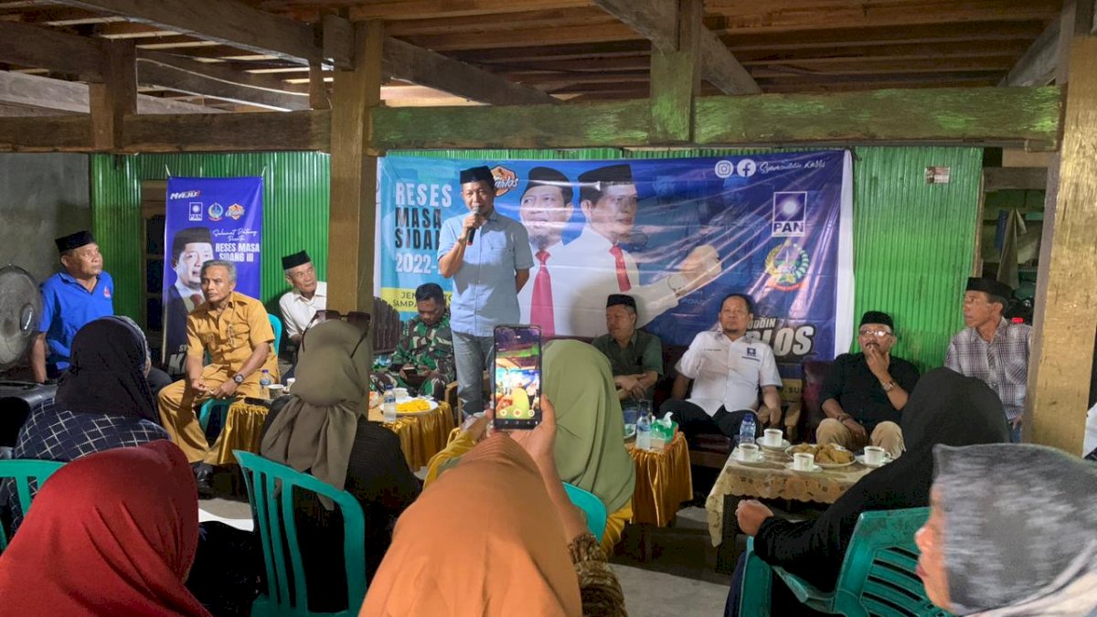 Warga Antusias Hadiri Reses Masa Sidang III Ketua Fraksi PAN DPRD Sulsel  di Kalukuan Jeneponto