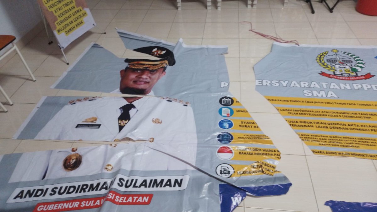 Kepala SMA Negeri 16 Sayangkan OTK Perusak Baliho PPDB