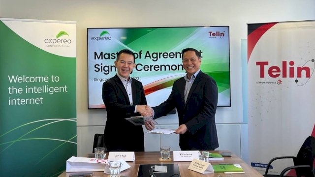 Telin dan Expereo jalin kerja sama kemitraan dalam peningkatan layanan internet (Foto: Istimewa)