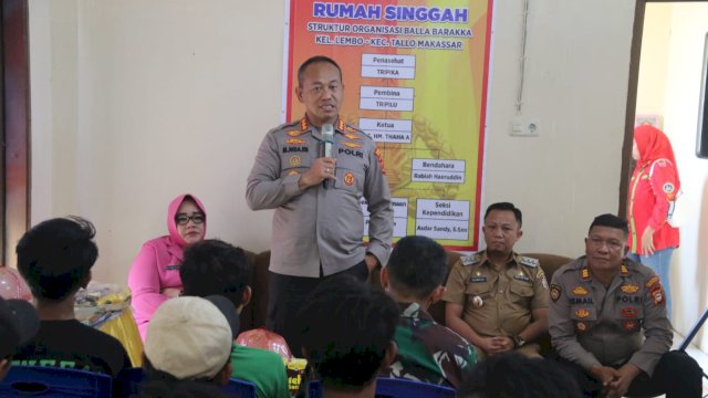 Kepolrestabes Makassar resmikan rumah singgah Balla Barakka di Kecamatan Tallo (Foto: Istimewa)