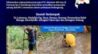 Pipa di Kawasan IPA 2 Panaikang Alami Kebocoran, PDAM Makassar Himbau Pelanggan Tampung Air