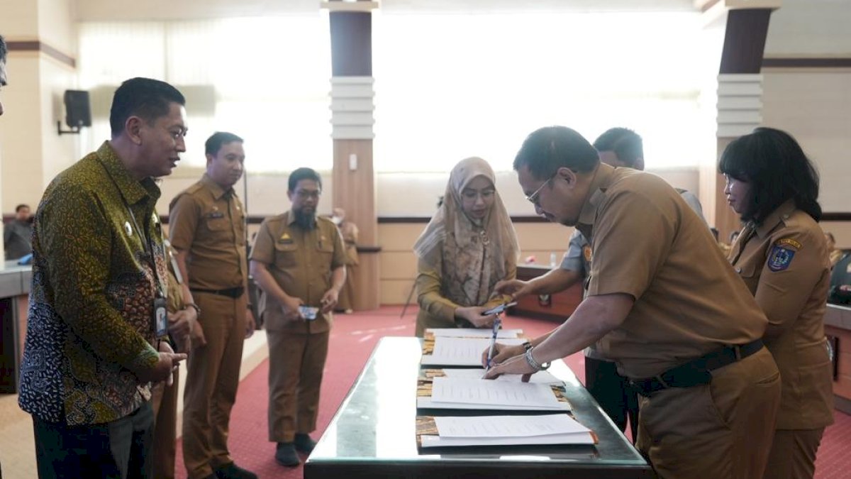 Dukung Penerapan Satu Data Indonesia Provinsi Sulsel, 15 OPD Tandatangani Komitmen Bersama
