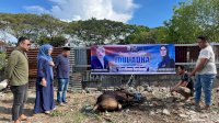 NasDem Makassar Bagi Daging Kurban ke Warga di 15 Kecamatan