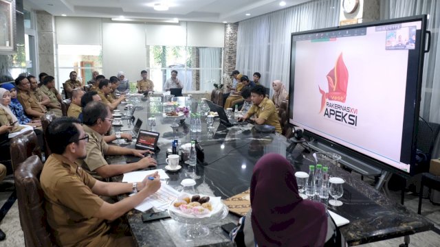 Rapat persiapan Apeksi 2023 oleh Pemerintah Kota Makassar (Foto: Istimewa)
