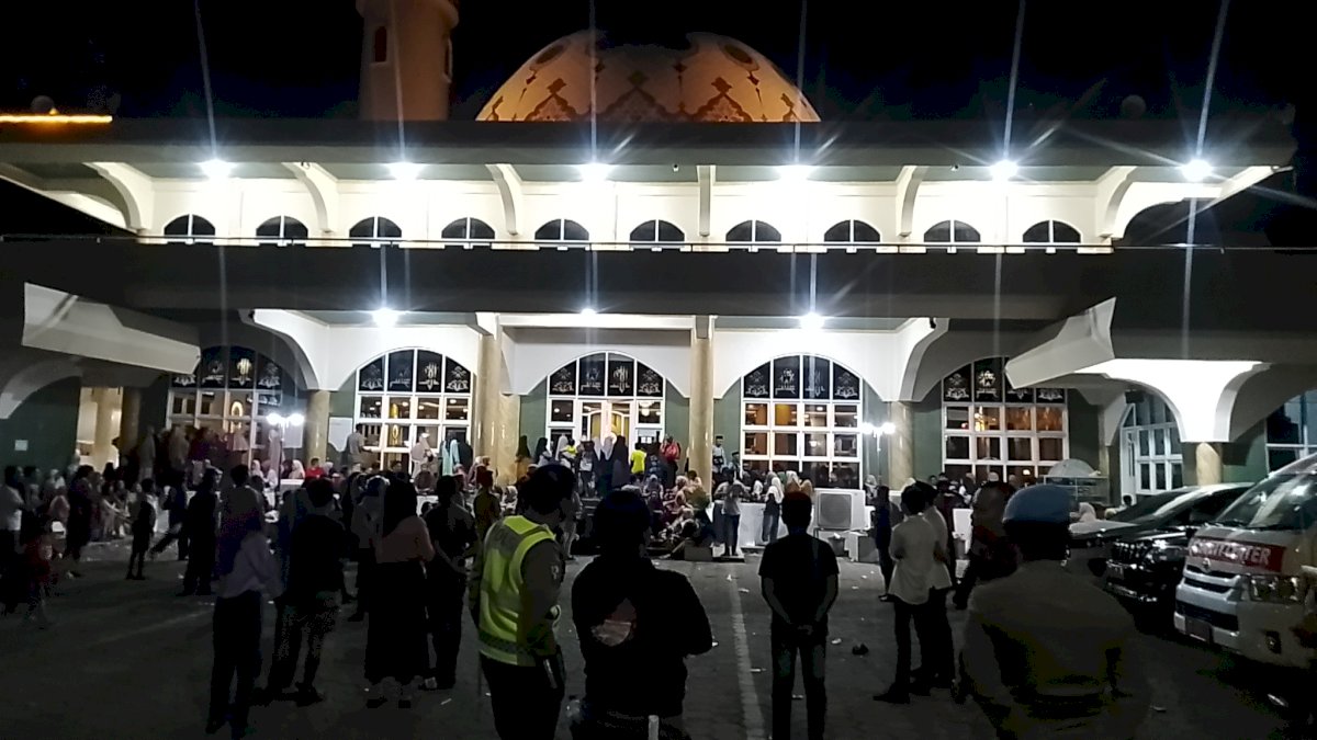 Suasana di Masjid Agung Jeneponto Jelang Pemberangkatan CJH