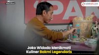 VIDEO: Momen saat Presiden Joko Widodo Menikmati Kuliner Bakmi Legendaris bersama Kaesang
