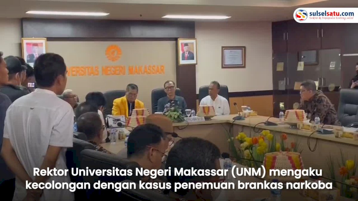 VIDEO:  Rektor UNM Akui Kecolongan dengan Penemuan Brankas Narkoba di Fakultas Bahasa dan Sastra