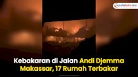 VIDEO: Kebakaran di Jalan Andi Djemma Makassar, 17 Rumah Ludes Terbakar